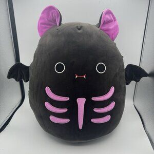Rare Squishmallows Salome The Skeleton Bat 16” X-ray Halloween 2024 Plush